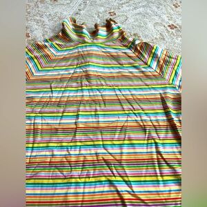 Vintage rainbow stripes top